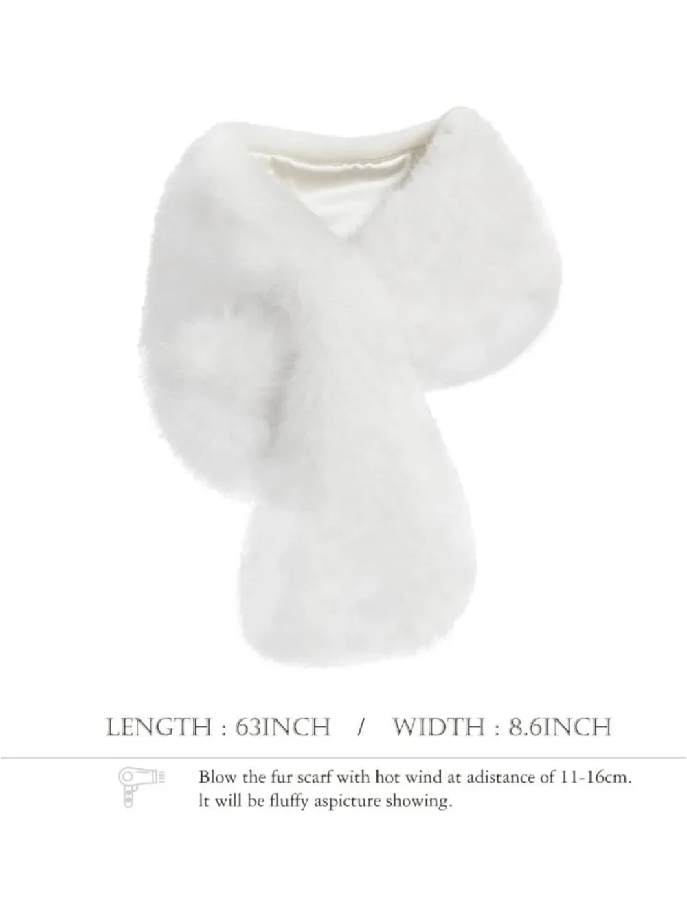 Chic Faux Fur Shawl Wrap for Women | Sleeveless Winter Neck Warmer & Bridal